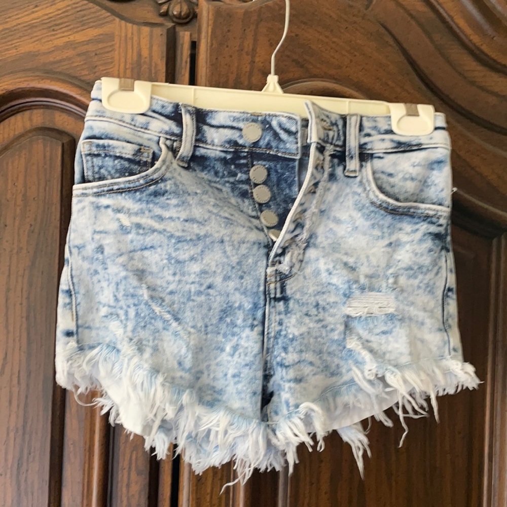 Size 24 high rise acid wash never worn